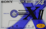 Compact Cassette Sony XII 74 "Purestyle C-74X2D" Type II Chrome 1997 Japan