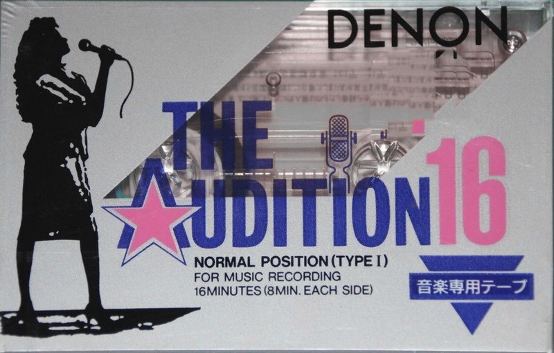 Compact Cassette Denon The Audition 16 "AX16" Type I Normal 1988 Japan