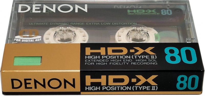 Compact Cassette Denon HD-X 80 Type II Chrome 1987 Japan