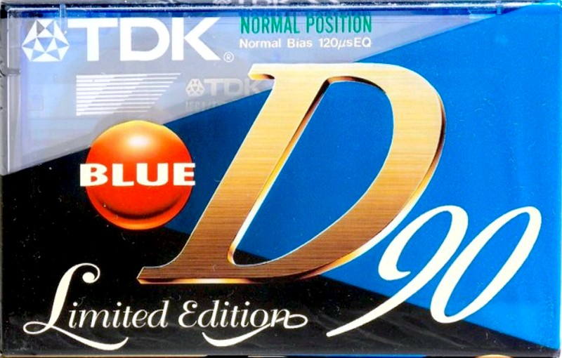 Compact Cassette TDK D 90 "D-90BEA Limited Edition Blue" Type I Normal 1995 Europe