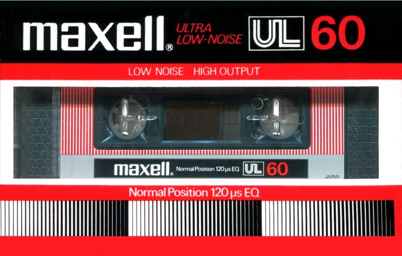 Compact Cassette Maxell UL 60 Type I Normal 1983 Japan