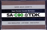 Compact Cassette TDK SA 90 Type II Chrome 1977 Europe, USA