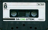 Compact Cassette TDK SA 90 Type II Chrome 1977 Europe, USA