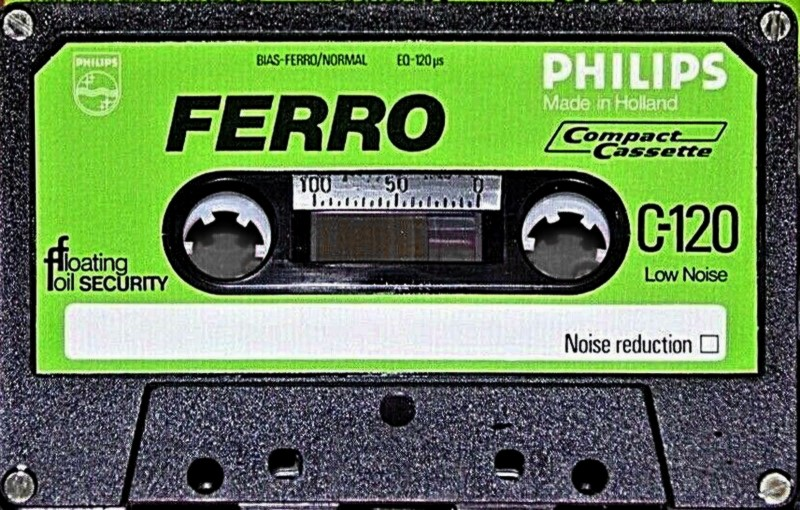 Compact Cassette Philips Ferro 120 Type I Normal 1978 Europe