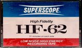 Compact Cassette Superscope HF 62 Type I Normal 1975 USA
