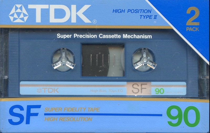 2 pack TDK SF 90 "SF-90X2" Type II Chrome 1985 Japan