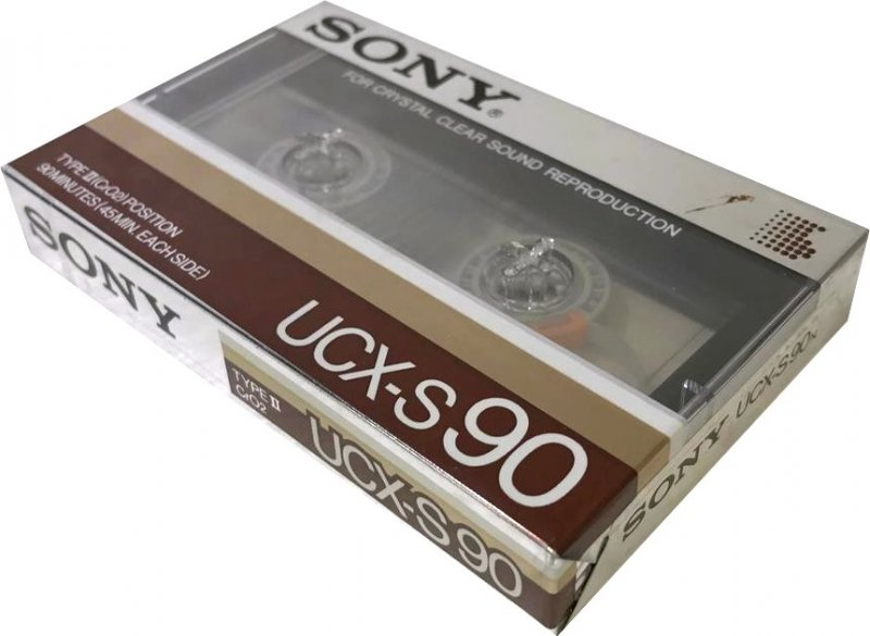 Compact Cassette Sony UCX-S 90 "USX-S90N" Type II Chrome 1985 Japan