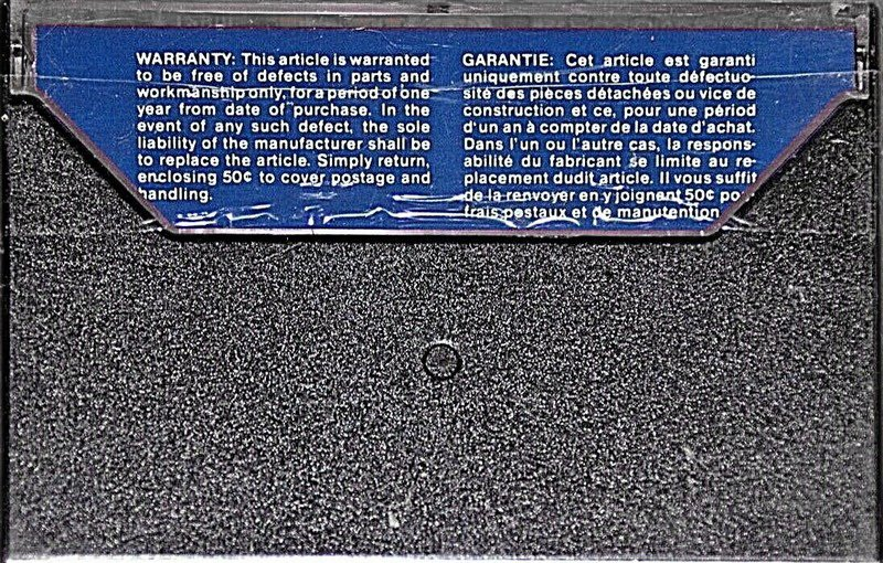 Compact Cassette Audio Magnetics PRO 90 Type I Normal 1974 Canada