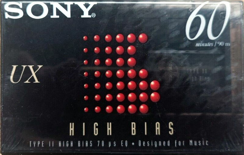 Compact Cassette Sony UX 60 Type II Chrome 1996 North America