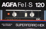 Compact Cassette AGFA Superferro HDX 120 "Fe I-S" Type I Normal 1982 Europe