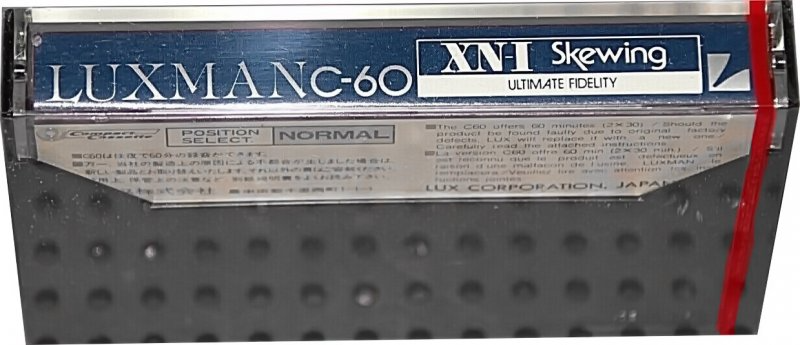 Compact Cassette Luxman XN-I 60 Type I Normal 1983 Worldwide