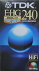 VHS, Video Home System TDK E-HG 240 "E-240EHGEH" Type I Normal 1994 Australia, Europe