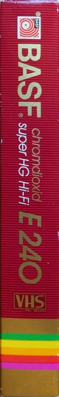 VHS, Video Home System BASF Super HG Hi-Fi 240 Type II Chrome 1985 Europe