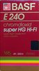 VHS, Video Home System BASF Super HG Hi-Fi 240 Type II Chrome 1985 Europe