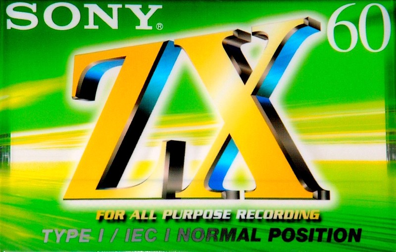 Compact Cassette Sony ZX 60 "C-60ZXA" Type I Normal 1999 Europe
