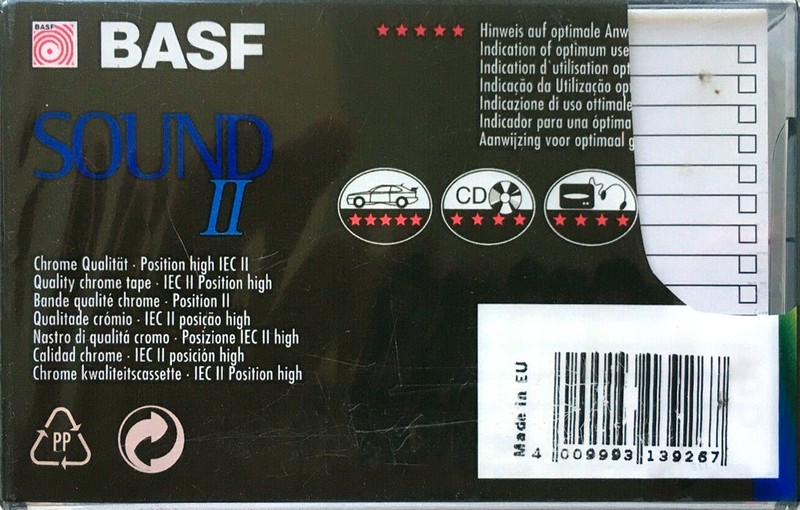 Compact Cassette BASF Sound 60 Type II Chrome 1997 Europe
