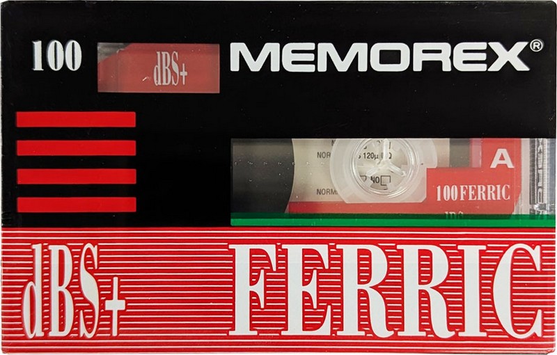 Compact Cassette Memorex dBS+ 100 Type I Normal 1991 Europe