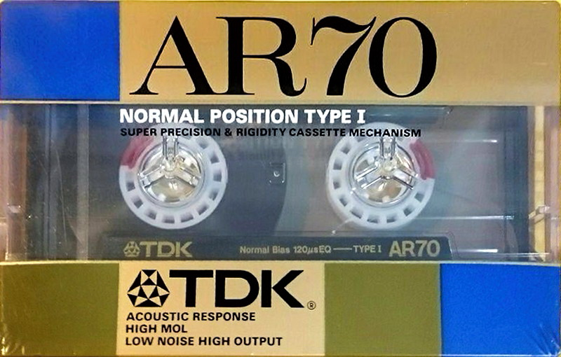 Compact Cassette TDK AR 70 "AR-70G" Type I Normal 1987 Japan
