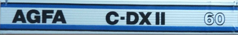 Compact Cassette AGFA C-DX II 60 Type II Chrome 1987 Europe