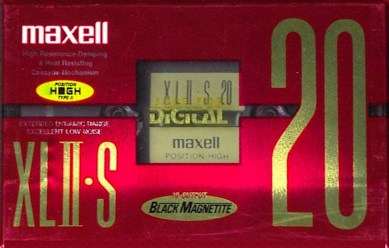 Compact Cassette Maxell XLII-S 20 "XLII-S 20(E)" Type II Chrome 1995 Japan