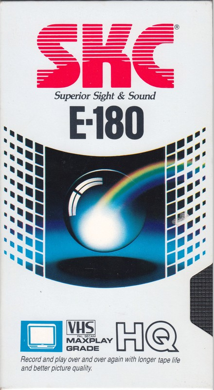 VHS, Video Home System SKC HQ 180 Type I Normal 1995 Europe