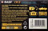 Compact Cassette BASF CM II Chrome Maxima 100 Type II Chrome 1995 Europe