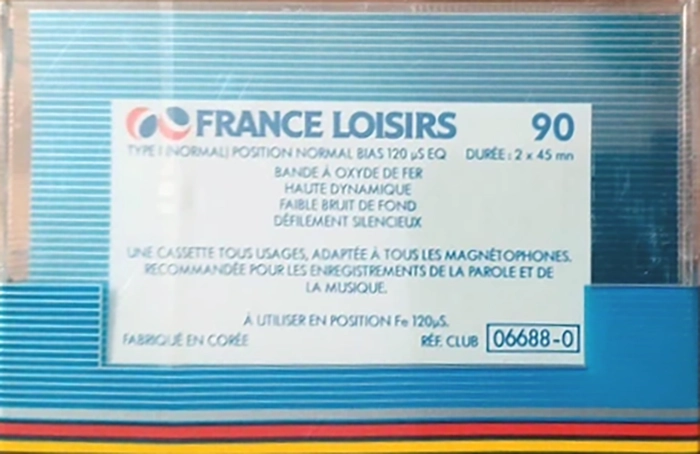 Compact Cassette France Loisirs 90 Type II Chrome 1990 France