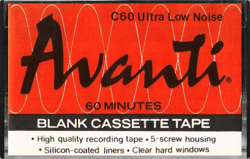 Compact Cassette Avanti 60 Type I Normal 1990 Hong Kong