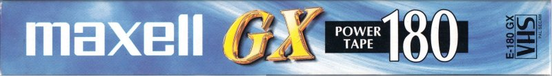 VHS, Video Home System Maxell GX 180 "E-180 GX" Type I Normal Europe