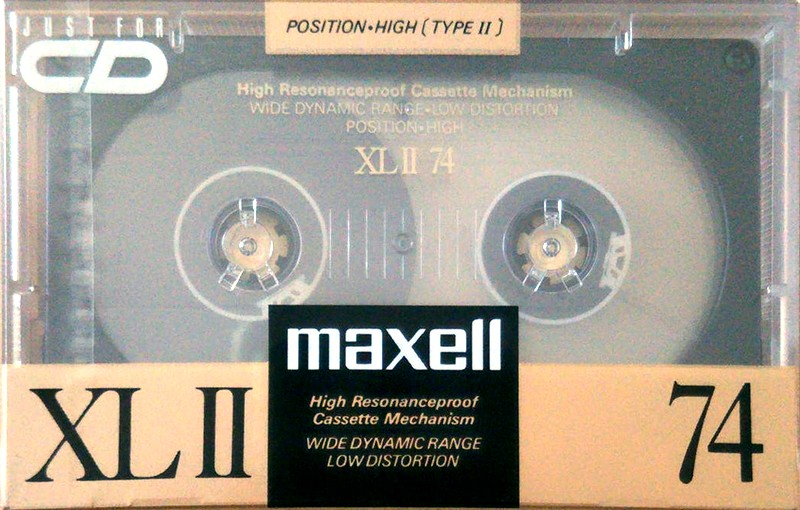 Compact Cassette Maxell XLII 74 Type II Chrome 1989 Japan