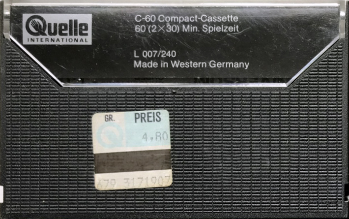 Compact Cassette Universum Super 60 Type II Chrome 1982 Europe