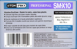 Compact Cassette TDK PRO SM-X 10 "SM-X10" Type II Chrome 1997 North America