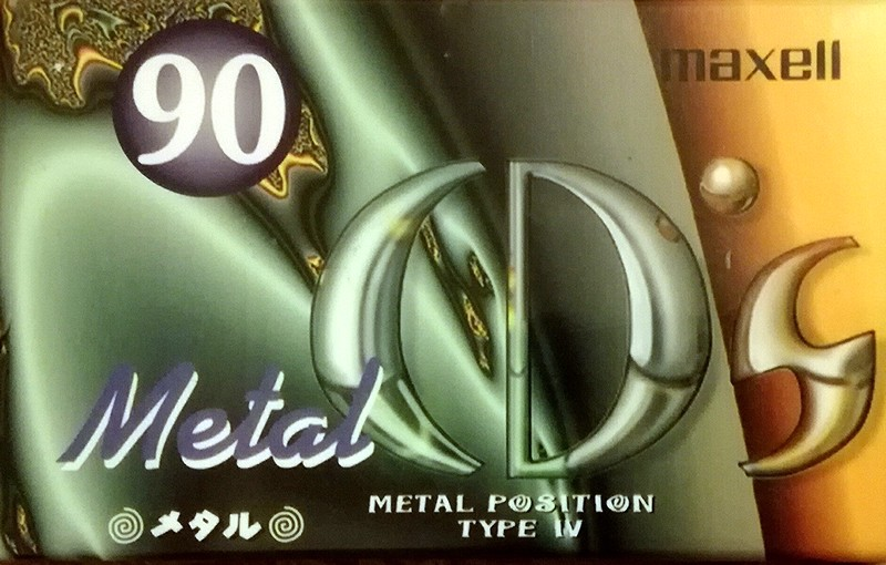 Compact Cassette Maxell Metal CD's 90 "MCDS-90L" Type IV Metal 1997 Japan