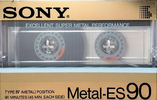 Compact Cassette Sony Metal-ES 90 Type IV Metal 1986 Japan