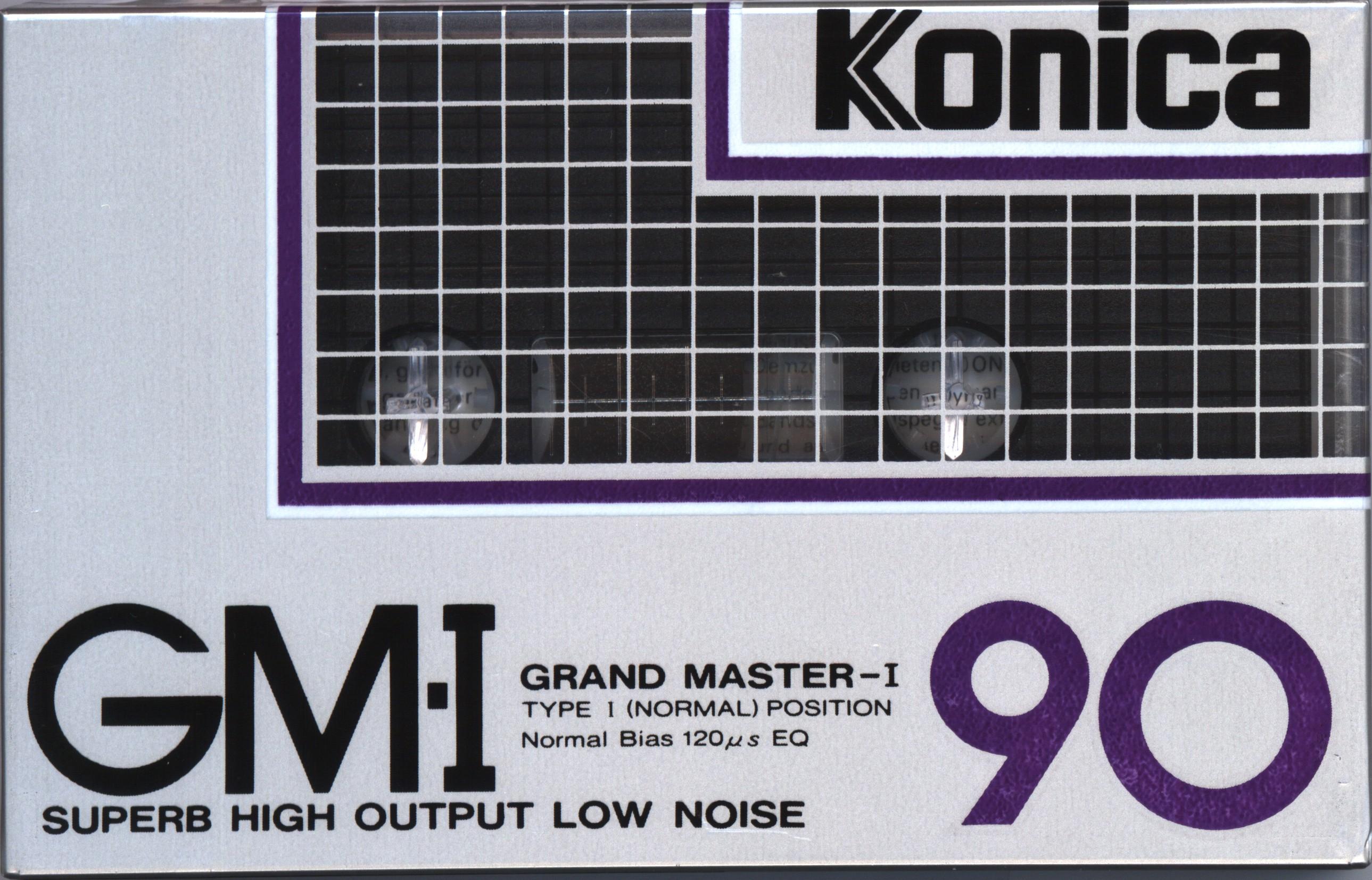 Compact Cassette Konica GM-I 90 "Grand Master I" Type I Normal 1984 Europe