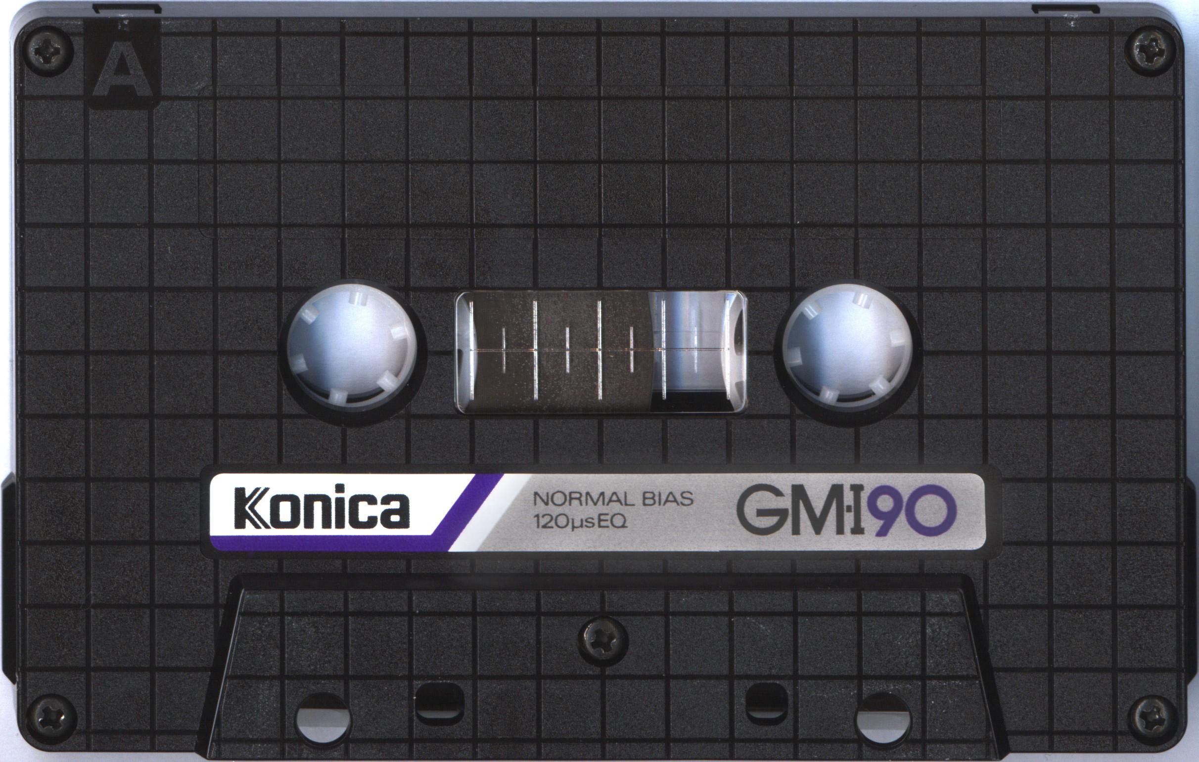 Compact Cassette Konica GM-I 90 "Grand Master I" Type I Normal 1984 Europe