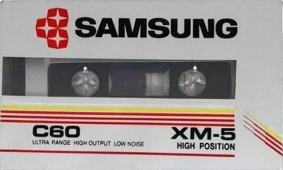 Compact Cassette Samsung XM-5 60 Type II Chrome 1985 Europe