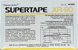 Compact Cassette SUPERTAPE XR 90 "44-922" Type I Normal 1988 Canada