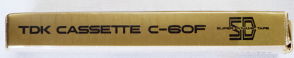 Compact Cassette TDK SD 60 "C-60F" Type I Normal 1968 Japan