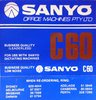 Compact Cassette Sanyo 60 Dictating Cassette Australia