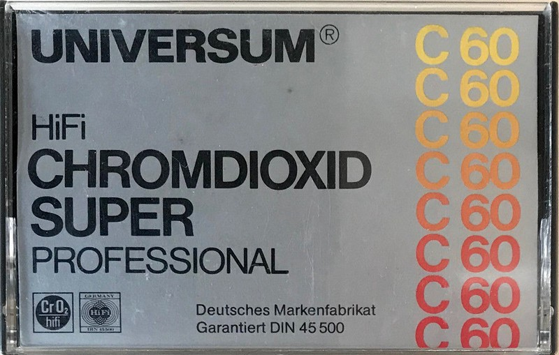 Compact Cassette Universum Super 60 Type II Chrome 1979 Europe
