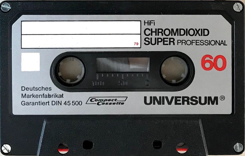 Compact Cassette Universum Super 60 Type II Chrome 1979 Europe