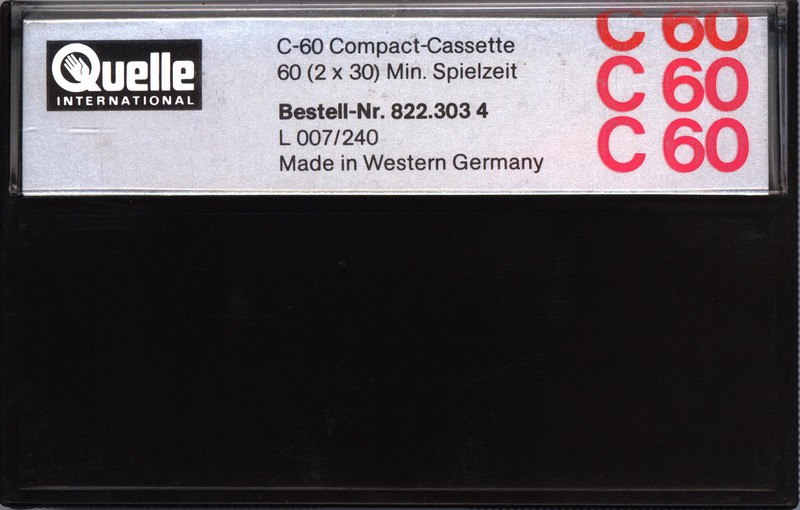 Compact Cassette Universum Super 60 Type II Chrome 1979 Europe