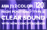 Compact Cassette AXIA J`z 2 Color 120 "JZ2J 120" Type II Chrome 2001 Japan