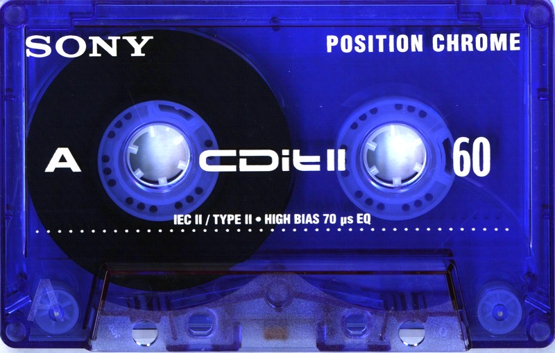 Compact Cassette Sony CDit II 60 "C-60CDIT2C" Type II Chrome 1998 Europe