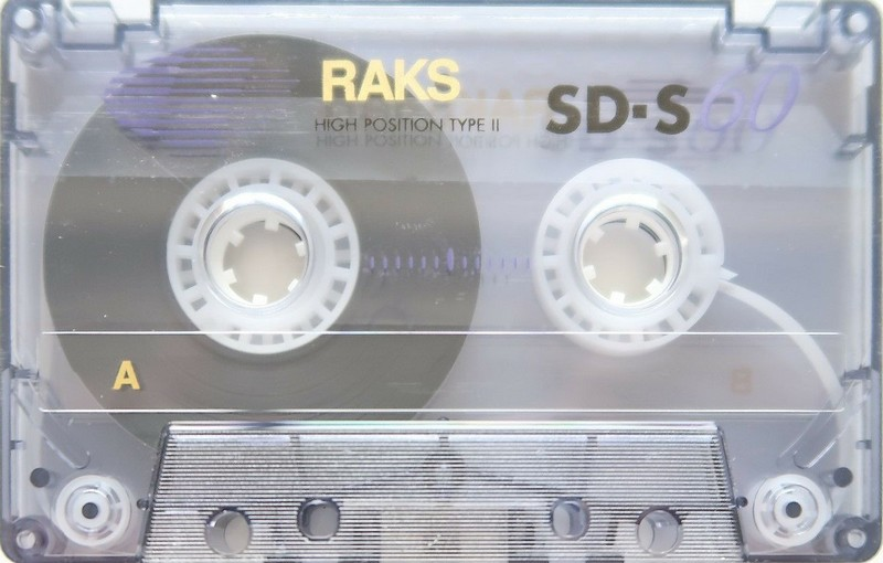 Compact Cassette RAKS SD-S 60 Type II Chrome 1993 Europe
