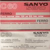Compact Cassette Sanyo Serd 60 Type I Normal 1983 Europe