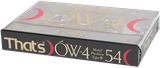 Compact Cassette Thats OW-4 54 Type IV Metal 1990 Japan