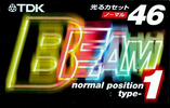 Compact Cassette TDK Beam 1 46 "BM1-46S" Type I Normal 1999 Japan
