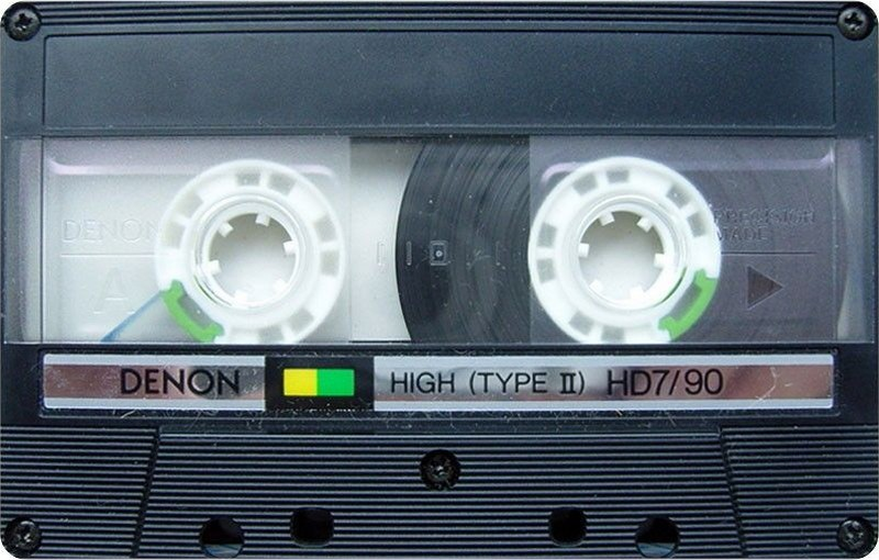 Compact Cassette Denon HD7 90 Type II Chrome 1985 Europe, USA